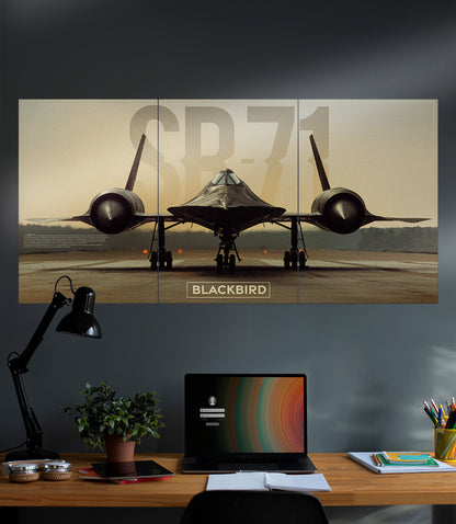 SR 71 BLACKBIRD | Fighter Jet | 3 Piece Set