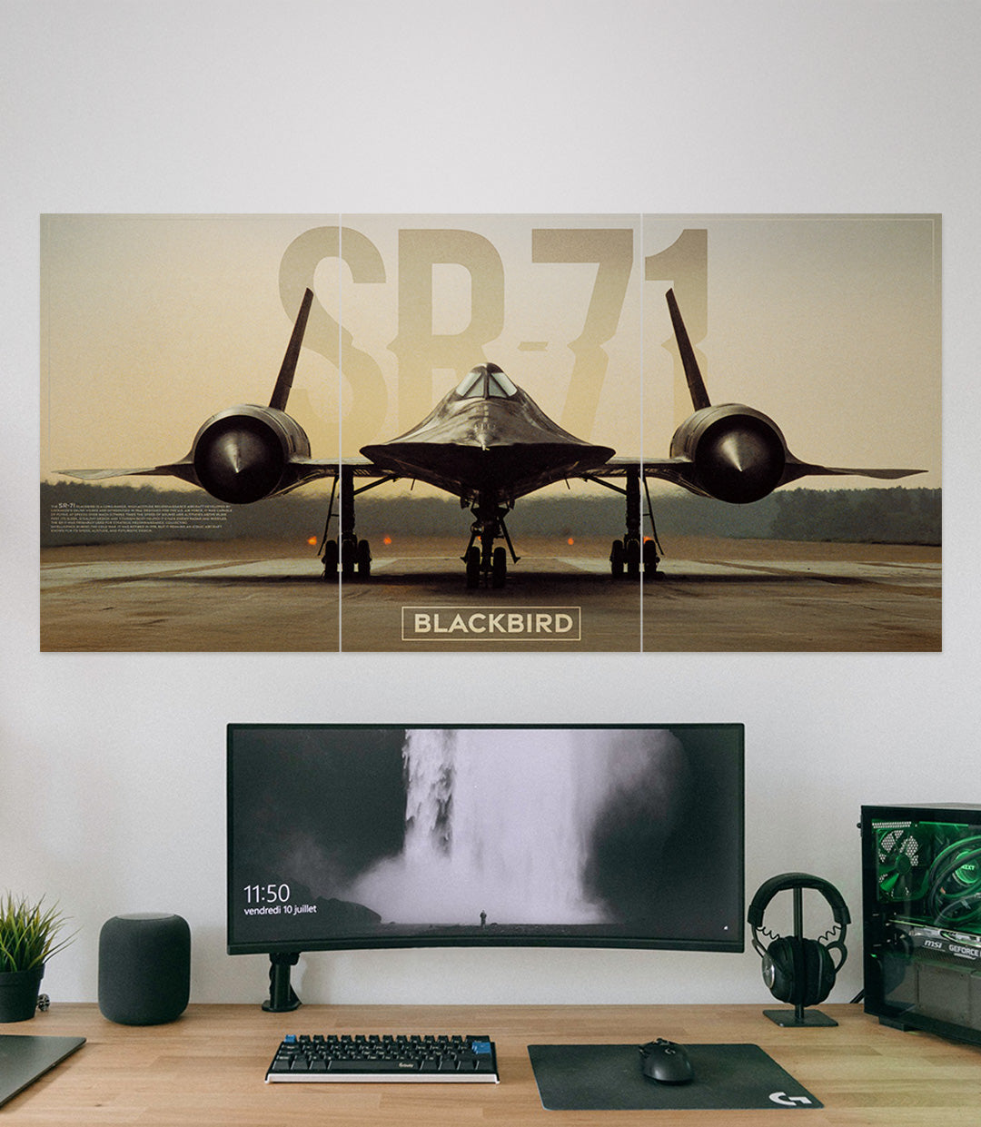 SR 71 BLACKBIRD | Fighter Jet | 3 Piece Set