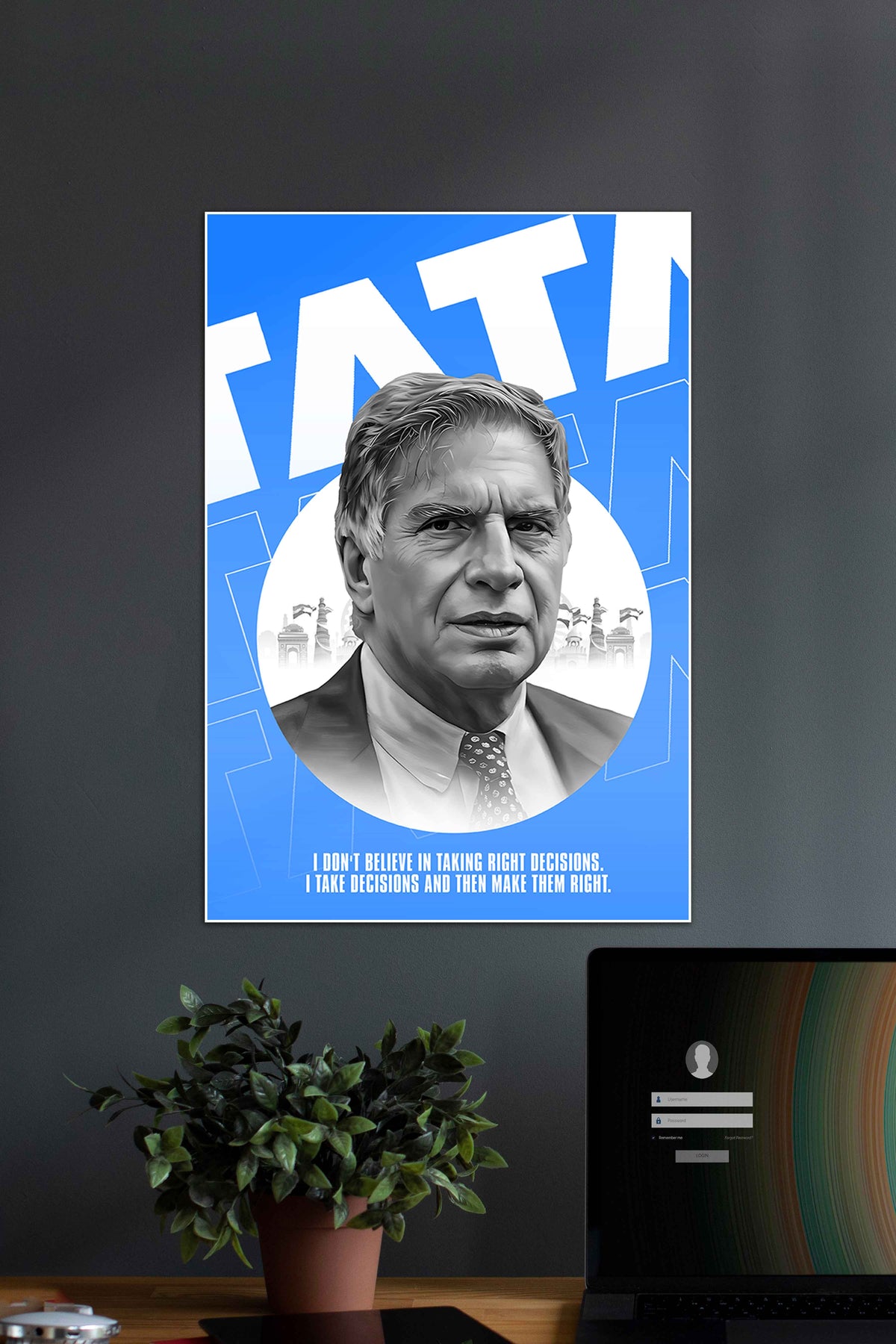 TATA | Ratan Naval Tata | GENIUS POSTERS - A4