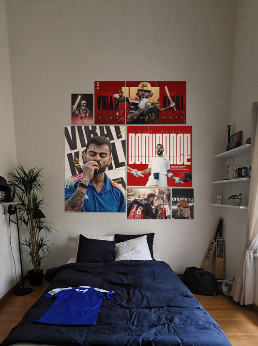 The King Virat wall setup pack in a real room, view 1
