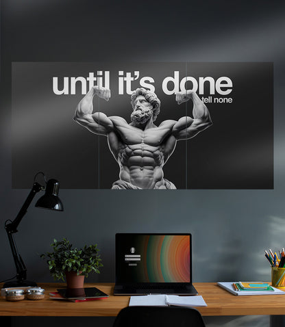 Until its Done tell None | GYM | Motivation | 3 Piece Set
