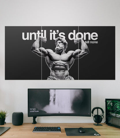 Until its Done tell None | GYM | Motivation | 3 Piece Set