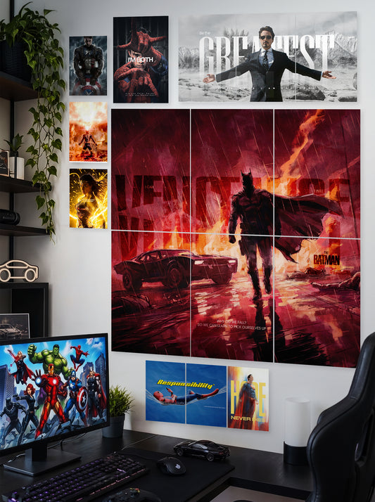 Hero Legacy | Premium Wall Setup Pack | 8 Design A3 A4 A5 Mix Pack