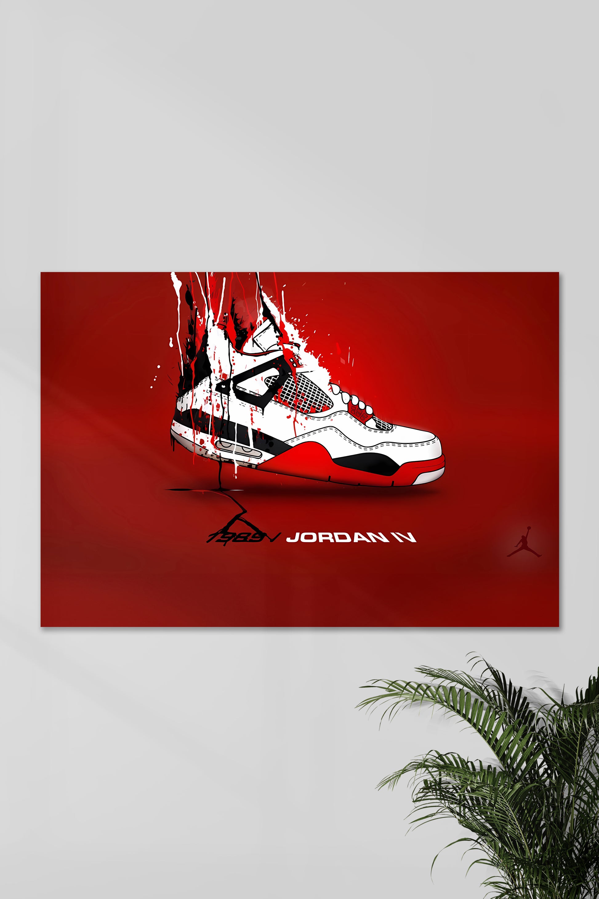 Air Jordan X Fire Red RETRO #06 NIKE Shoe Poster A4 - Main Image